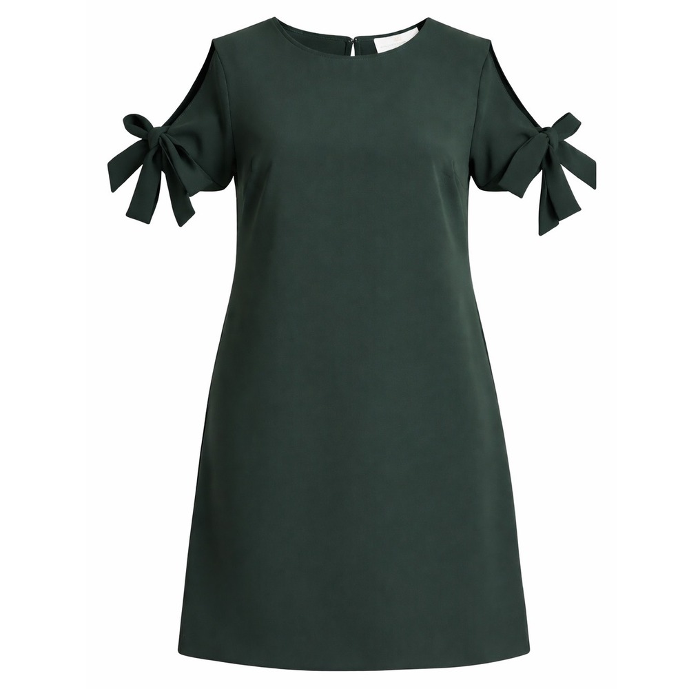 Amanda Uprichard Cold Shoulder Tie Sleeve Shift Dress Medium Minimalist Revolve